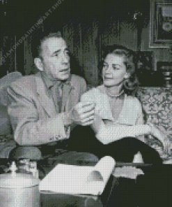 bogart and bacall Diamond With Numbers