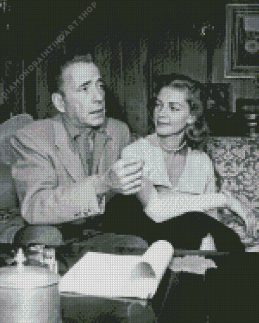 bogart and bacall Diamond With Numbers