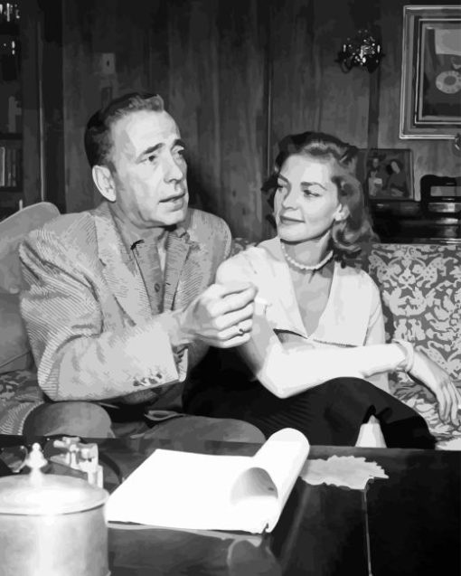 bogart and bacall Diamond With Numbers