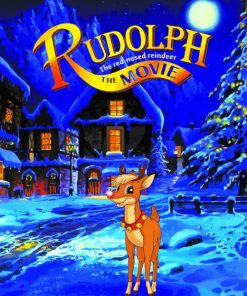 Rudolph The Red Nosed Reindeer Diamond Painting art