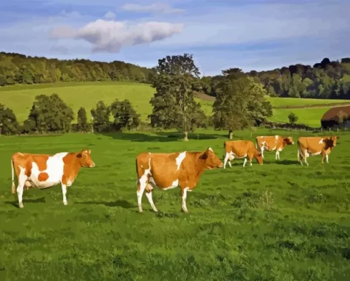 Ayrshire cows Diamond Dotz