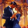 Ballroom dance couple Diamond Dotz