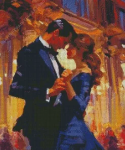 Ballroom dance couple Diamond Dotz