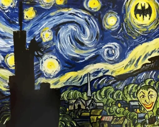 Batman starry night Diamond Dotz