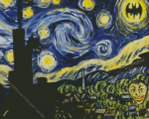 Batman starry night Diamond Dotz