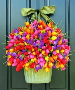 Colorful tulips bouquet Diamond Dotz