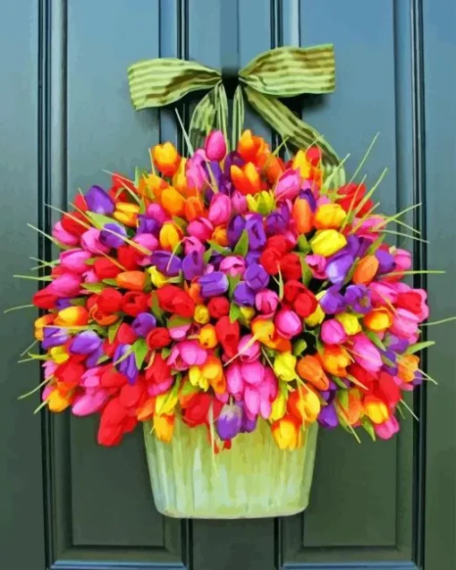 Colorful tulips bouquet Diamond Dotz