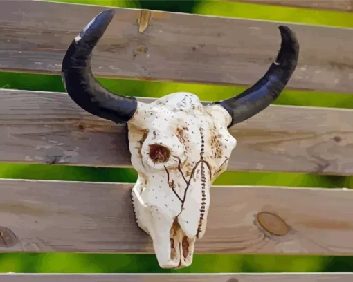 Cow skull head Diamond Dotz