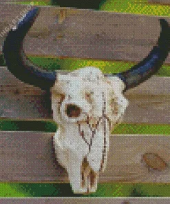 Cow skull head Diamond Dotz