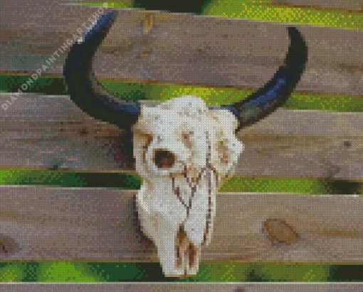 Cow skull head Diamond Dotz