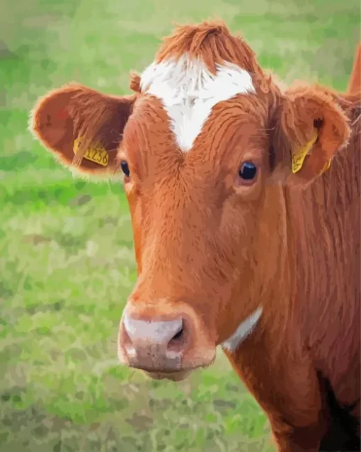 Guernsey cow Diamond Dotz