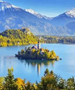 Lake bled Diamond Paints