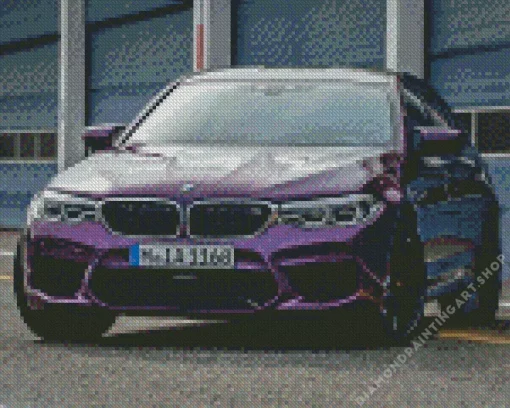 Purple bmw Diamond Paints