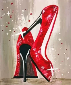 Red high heel Diamond Dotz