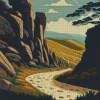 Stanage edge peak district poster Diamond Dotz