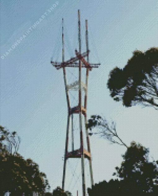 Sutro tower Diamond Paints