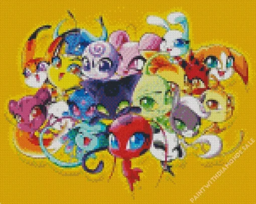 Cute Kwamis Miraculous Diamond Painting