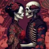 day of the dead love couple Diamond By Numbers