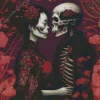 day of the dead love couple Diamond By Numbers