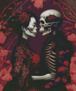 day of the dead love couple Diamond By Numbers