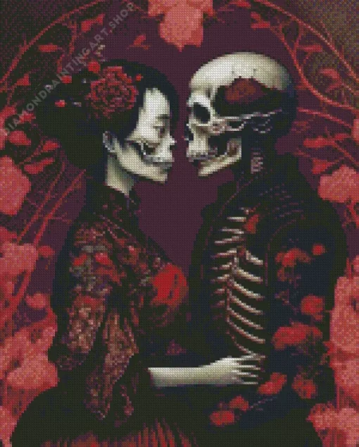 day of the dead love couple Diamond By Numbers