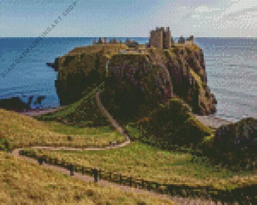 dunnottar castle paint by numbers