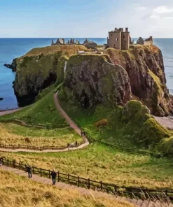 dunnottar castle paint by numbers