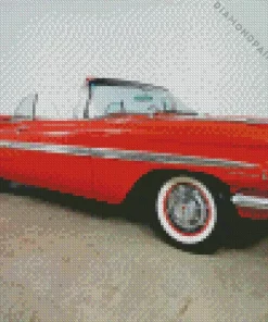 red 1959 chevy Diamond Dotz