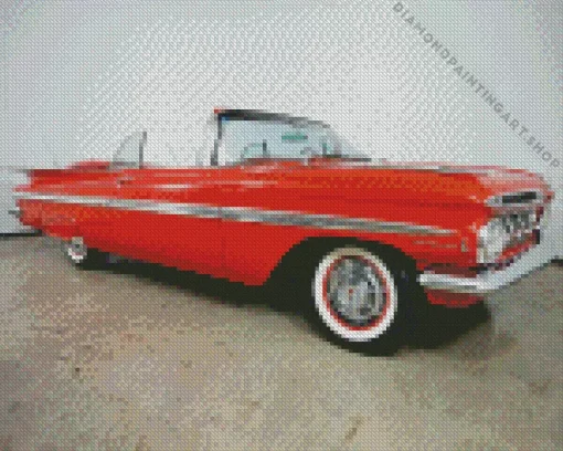 red 1959 chevy Diamond Dotz