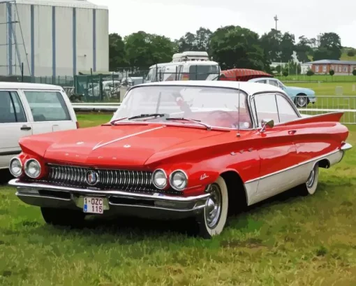 red 1960 buick lesabre Diamond Dotz