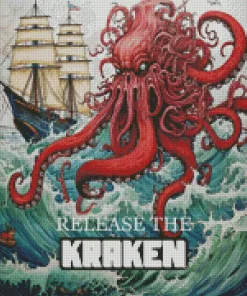 release the kraken Diamond Paints