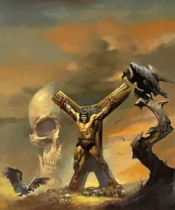 savage sword Boris vallejo Diamond Paints