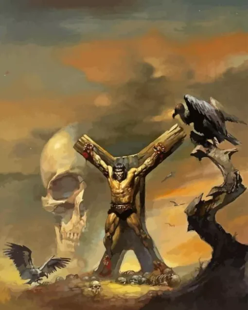 savage sword Boris vallejo Diamond Paints