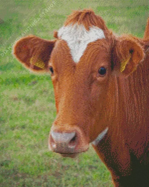 Guernsey cow Diamond Dotz