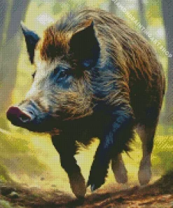 Common warthog Diamond With Numbers