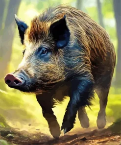 Common warthog Diamond With Numbers