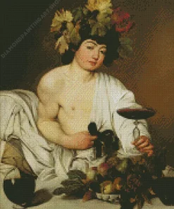 bacchus by caravaggio Diamond Dotz