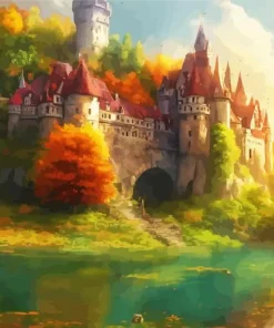 cool fantasy castle Diamond Dotz