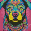 dog mandala Diamond Dotz