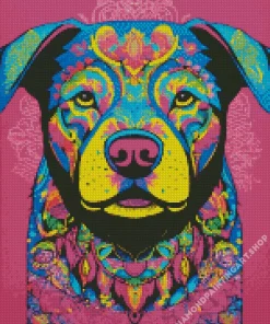 dog mandala Diamond Dotz