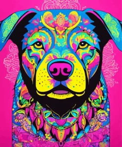 dog mandala Diamond Dotz