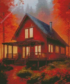 fall house art Diamond Dotz
