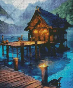 fantasy cabin Diamond Dotz