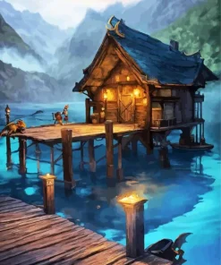 fantasy cabin Diamond Dotz