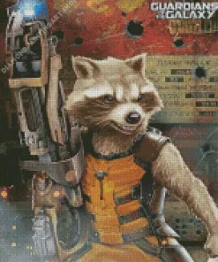 rocket raccoon Diamond Dotz