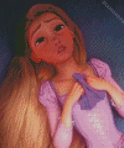 sad rapunzel princess Diamond Dotz