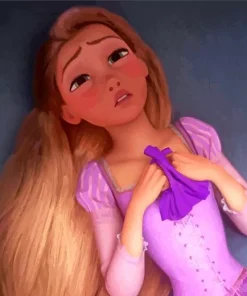 sad rapunzel princess Diamond Dotz