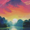 Animation Boat Diamond Painting