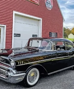 Black 57 Chevy Diamond Painting