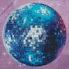 Blue Disco Ball Diamond Painting